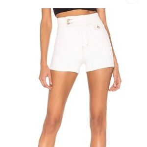 NWT Free people white shorts size 30 gold buttons